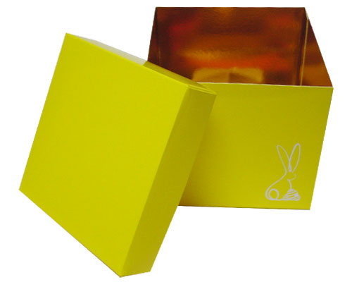 Cubebox Bunny L130xW130x115mm Jaune laqué