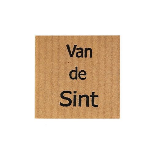Wish label Van de Sint kraft black 500pcs