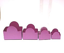 halfmoon tray plum L82xW50xH62mm