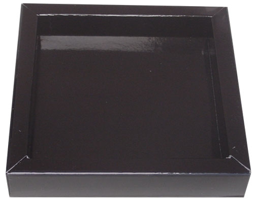 Windowbox 100x100x19mm noir laque