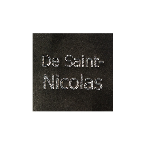 Wish label De Saint-Nicolas black silver 500pcs