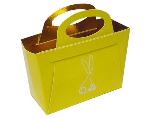 Bag with handle Bunny L125xW55/H95mm Jaune laqué  