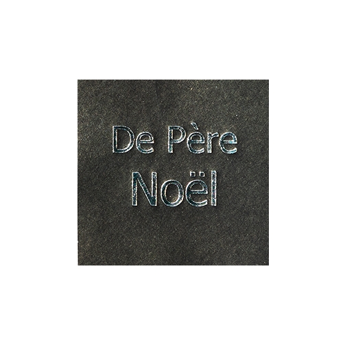Wish label De Père Noël black silver 500pcs