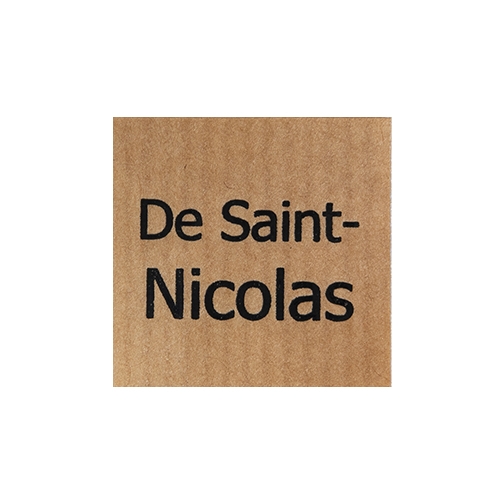 Wish label De Saint-Nicolas kraft black 500pcs