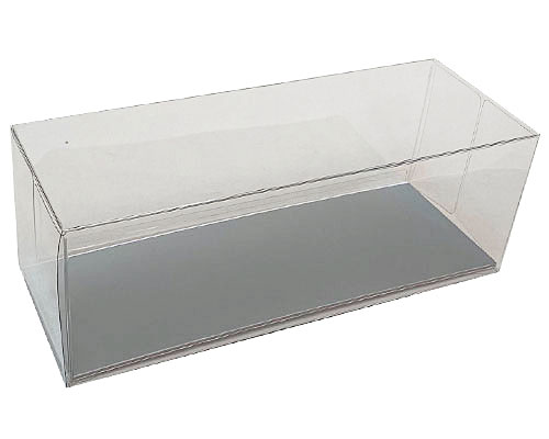 Cakebox transparent L220xW80xH80mm silver