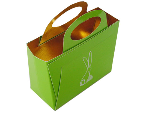 Bag with handle Bunny L125xW55/H95mm Vert pomme laqué  