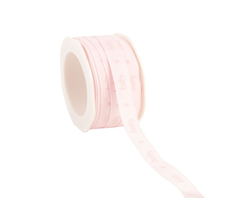 Ribbon sweet baby texture 12mm/20mtr. col.50 lt pink