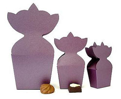 krooncornet small 50x30x50mm aubergine