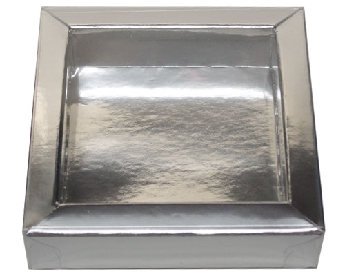 Windowbox 66x66x19mm shiny silver
