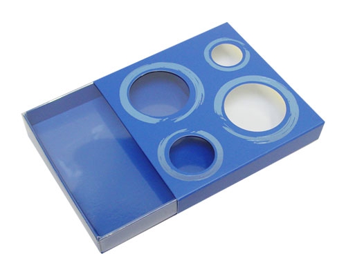 Windowbox 4 circle small 110x110x19mm ocean blue 