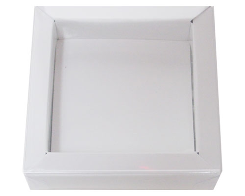 Windowbox 66x66x19mm chromolux white