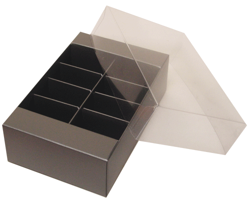 Macaron box 8 division warmgrey