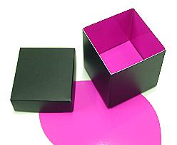 Cubebox appr. 375 gr. Duo Paris black-fuchsia