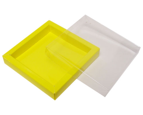 Windowbox 100x100x19mm jaune laque