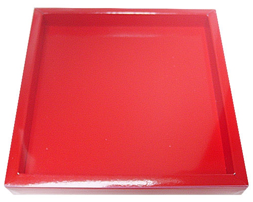 Windowbox 166x166x19mm rouge laque