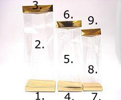 Arosabase 100x60x17mm shiny gold