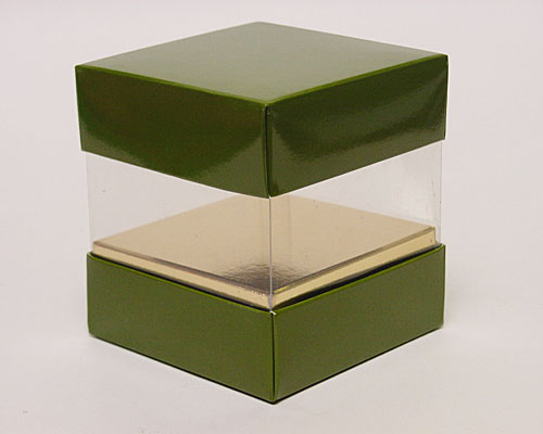 Skylinebox L90xW90xH90mm exterior Vert Foret Laqué