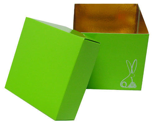 Cubebox Bunny L80xW80xH75mm Vert pomme laqué