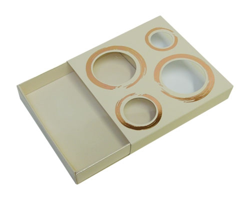 Windowbox 4 circle small 110x110x19mm seashell