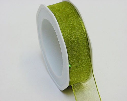 organza N 24 wired edge green