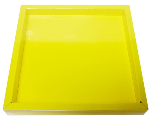 Windowbox 166x166x19mm jaune laque