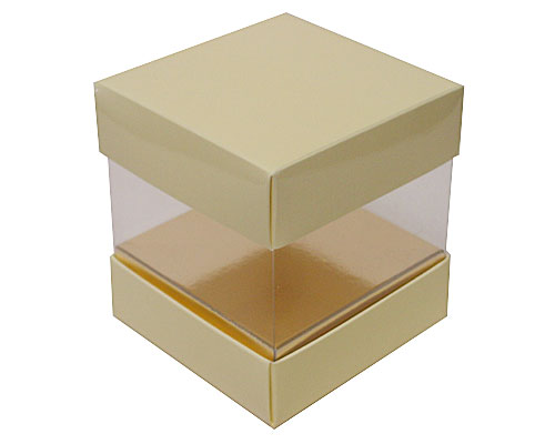 Skylinebox L100xW100xH100mm exterior Creme Laqué