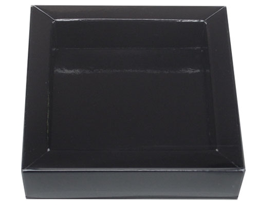 Windowbox 66x66x19mm noir laqué